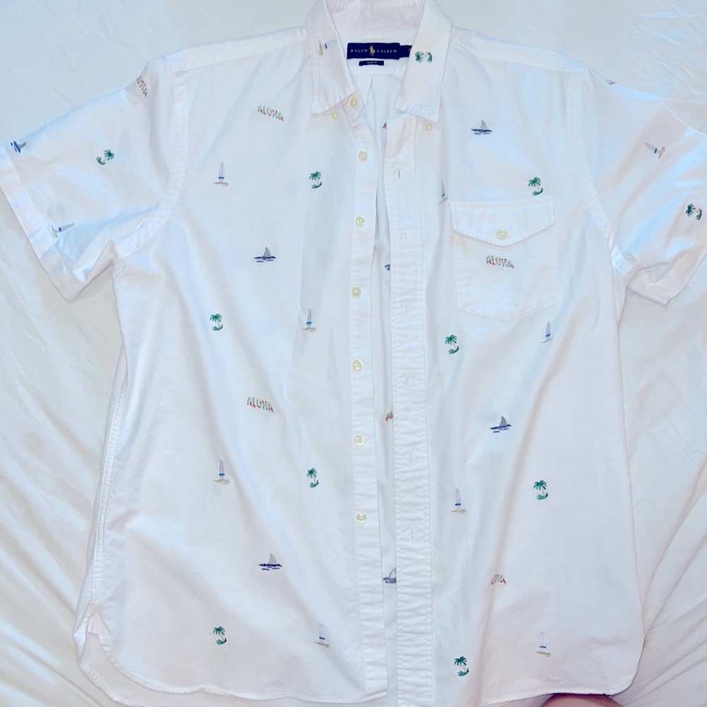 Ralph Lauren Aloha White Button Down